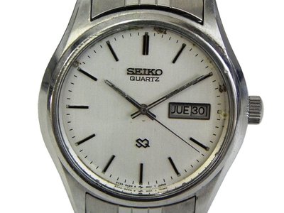 石英錶 [SEIKO 621589] 精工傳統圓形老式石英錶-[銀白面]計設/時尚/軍錶