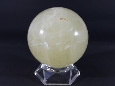 [銀九藝] 直徑~9.1公分 1041g 水晶冰洲石球 吉祥擺件(2)