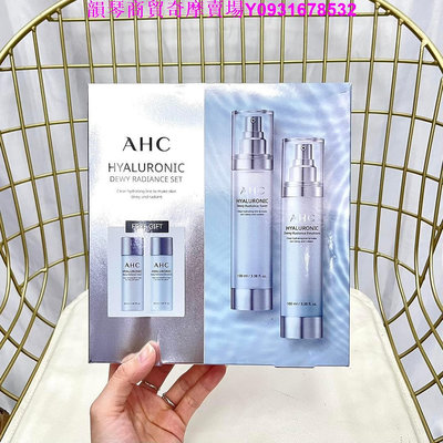 樂購賣場 新版韓國 korea AHC神仙水 乳液套組 4件組 禮盒 神仙水 神仙乳 玻尿酸 化妝水 四件套 AHC 乳液