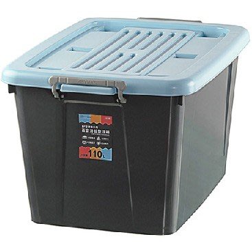 聯府 百富滑輪整理箱110L (藍) /收納箱//衣物箱//塑膠箱 BF1101