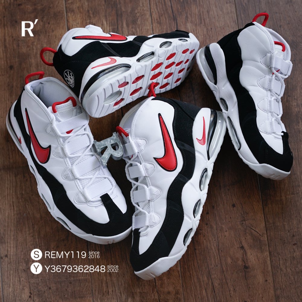 R'代購Nike Air Max Uptempo 95 Pippen 羅賓森白黑紅公牛CK0892-101