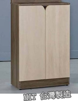 【萊夫家居】JF-283-5：2尺灰橡色鞋櫃【台中家具】玄關櫃 北歐風收納櫃 置物櫃 隔間櫃 防蛀木心板 台灣製造