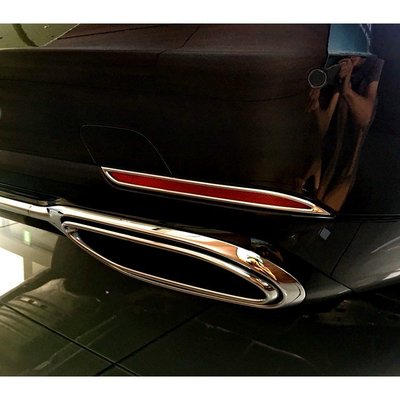 【JR佳睿精品】2017-UP Benz 賓士 S W222 改裝 鍍鉻後反光片框 後保桿燈框 電鍍 配件 台灣製