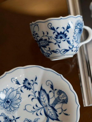 廠家出貨Meissen梅森德國原產歐式手繪雅致藍洋蔥高檔奢華咖啡杯茶壺糖罐
