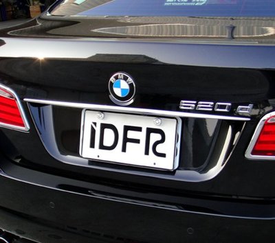 圓夢工廠 BMW 5 F10 2010~17 520 523 525 528 改裝 鍍鉻 後箱飾條 尾門飾條 車牌上飾條