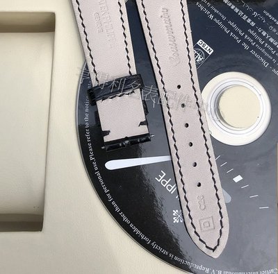 錶帶原裝百達翡麗復古典月相超級復雜計時真皮美洲鱷魚皮手表帶配件