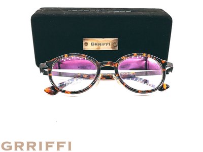 【本閣】GRRIFFI  GT7066 日本製光學眼鏡大圓框 純鈦超輕薄鋼 玳瑁色鐵灰色 增永 LINDBERG3500