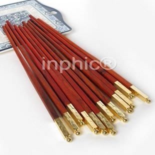INPHIC-老紅木筷子 紅酸枝鍍金全銅筷 天然無油漆 綠色環保