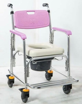 長照介護移位型均佳鋁合金輪椅洗澡便器椅   馬桶椅 洗澡椅