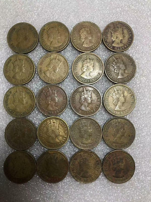 【二手】 香港伊麗莎白一豪銅幣 1960年 品相如圖 單1.5 單買1797 錢幣 紙幣 硬幣【經典錢幣】