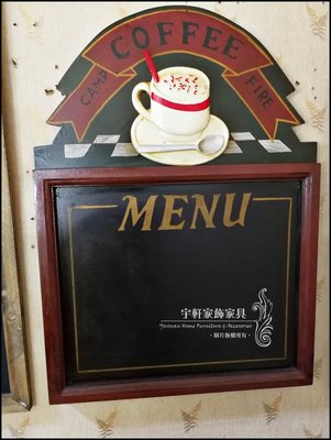 【現貨】咖啡廳掛式黑板 今日菜單 餐飲黑板 廣告黑板 菜單板 價目板 立牌 告示牌｜24H台灣出貨　。宇軒家居生活館。