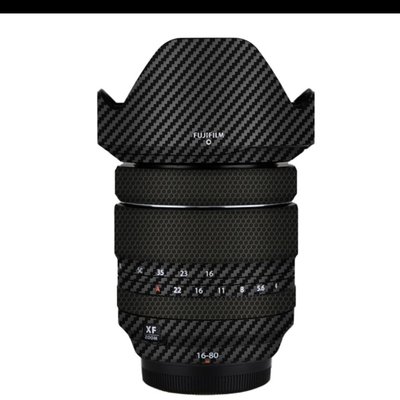 美本堂適用富士XF16-80mm/f4相機鏡頭保護貼膜碳纖維貼紙皮貼3M