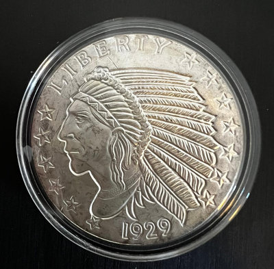 印第安鷹洋銀幣 1盎司  絕版美國銀章GSM金州鑄幣廠192