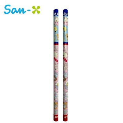 拉拉熊 紅藍鉛筆 2入組 日本製 雙色鉛筆 鉛筆 圓軸鉛筆 懶懶熊 Rilakkuma San-X【777957】