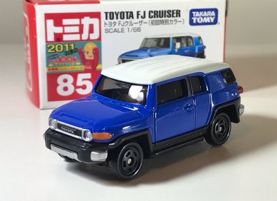 Tomica No.85 藍色TOYOTA FJ cruiser 初回車貼