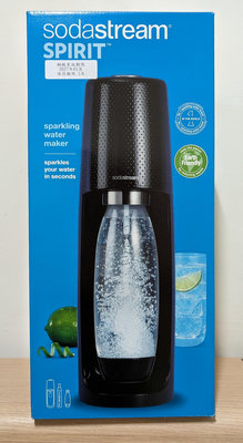 恆隆行 公司貨 sodastream spirit 自動扣瓶氣泡水機+鋼瓶+水滴專用水瓶 氣泡水機 自動 扣瓶 免充電