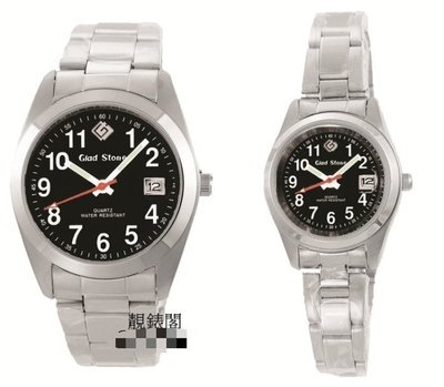 【靚錶閣】GLAD STONE 蠔式不鏽鋼/防水/日本機芯精品腕錶.對錶(日期功能/板帶款)