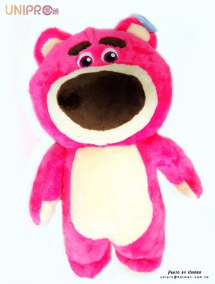 【UNIPRO】玩具總動員3 Toy3 站姿熊抱哥 絨毛玩偶 娃娃 抱枕 1號(87公分) 桃紅熊 禮物 迪士尼