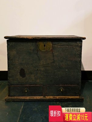 老木箱，尺寸：50/42/45厘米高，品像如圖 古玩 老貨 雜項