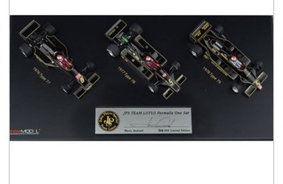 Lotus JPS F1 Mario Andretti Autographed Set True Scale 1/43