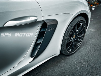 【SPY MOTOR】Porsche 718 cayman Boxster 碳纖維進氣側蓋