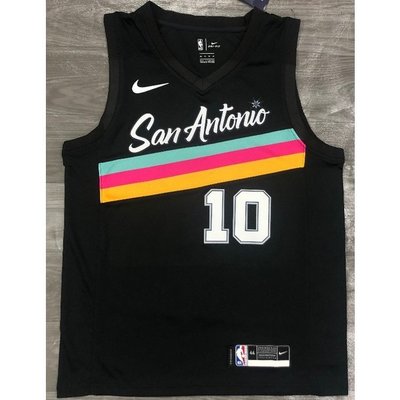 【熱壓版本】NBA球衣 聖安東尼奧 馬刺隊 10# 德羅贊 DeROZAN 2021 黑色 白色 籃球衣 運動球服-master衣櫃3