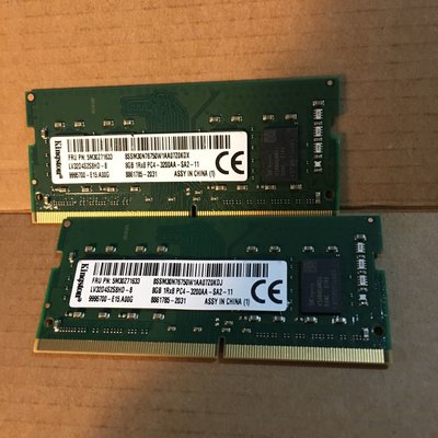 二手筆電記憶體DDR4 8G 3200 PC4 8G 3200 Kingsto金士頓台北可面交