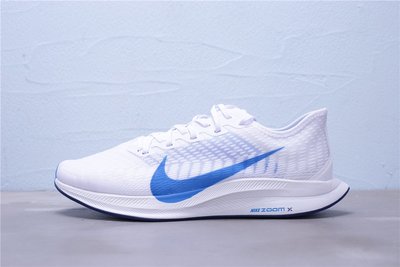 Nike Zoom Pegasus Turbo 2 白藍 輕量透氣 休閒運動慢跑鞋 男鞋 AT2863-100