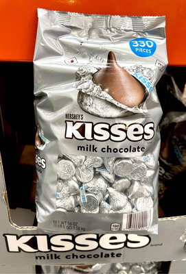 Costco好市多 HERSHEY’S kisses 牛奶巧克力 1.58kg  好時 賀喜 水滴巧克力