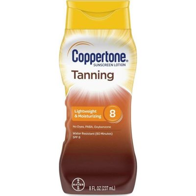 Coppertone確不同助曬乳SPF8 Tanning Lotion黝黑助曬乳液 海洋魔力 助曬油 仿曬劑 防曬油