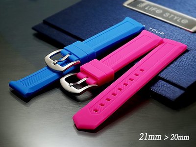 【時間探索】防水-矽膠錶帶.豪雅 TAG HEUER ( 21mm )