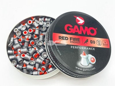 【WKT】GAMO RED FIRE 5.5mm .22紅尖頭喇叭彈100入-E913552