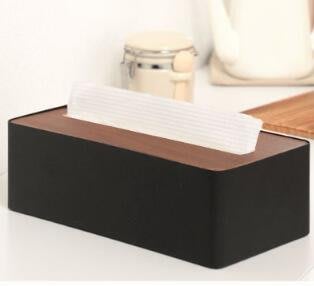日本原裝進口 客廳紙巾盒餐廳民宿面紙儲物收納盒日式鋼鐵黑色面紙紙衛生紙盒 4695c