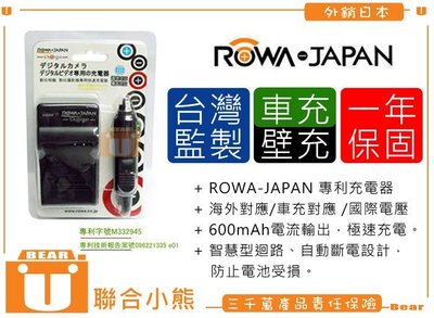 【聯合小熊】ROWA SONY NP-FW50 充電器 含車充 NEX7 NEX-C3 NEX5T NEX-5T