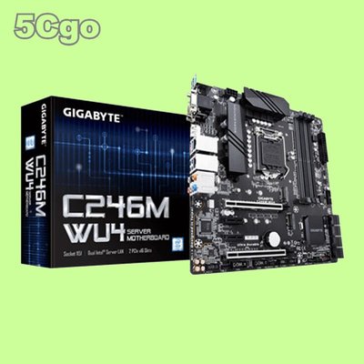5Cgo【權宇】陸版 技嘉Intel C246M-WU4 Micro ATX伺服器主機板 t670700917878含稅