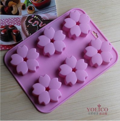 【悠立固】Y75 櫻花朵矽膠模 蛋糕模.手工皂模 烘焙工具 蠟燭模冰格巧克力布丁果凍模具 翻糖模 食品級