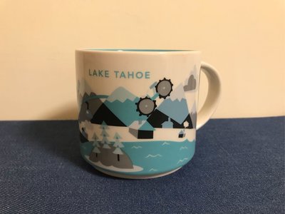 美國 星巴克城市馬克杯-太浩湖（LAKE TAHOE，位於加州與內華達州邊界的湖泊）