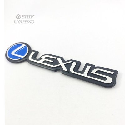 1 x 金屬淩志雷克薩斯LEXUS汽車改裝車標車尾車身車貼車標尾標LEXUS徽標