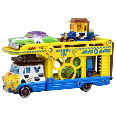 日版TOMY多美卡TOMICA玩具總動員4迪士尼汽車 胡迪收納運輸車卡車