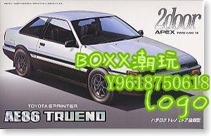 BOxx潮玩~富士美拼裝汽車模型 1/24 AE86 Trueno 2Door GT 后期型 03522