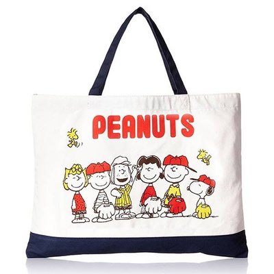 含稅 日本正版 史努比 Snoopy 學院篇 手提袋 手提包 肩背包 PEANUTS【CR14215-142151】