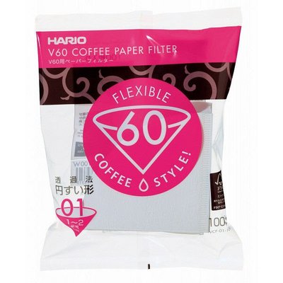~附發票~【城市咖啡】 買十送一 HARIO V60 VCF-01-100W 酵素漂白 濾紙 1-2人份 ~ 100張