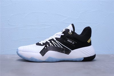 Adidas D.O.N. Issue 1 黑白金 冰藍 實戰運動籃球鞋 男鞋 EG5670