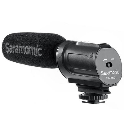 又敗家@Saramonic超心型指向性電容式麥克風SR-PMIC1(附防風罩;3.5mm輸出;支援plug-in)電容麥克風MIC