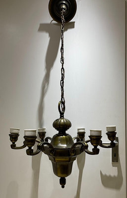 德國古董銅吊燈 一個 德國直郵