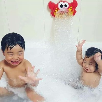 【現貨】洗澡玩具-出口韓國螃蟹泡泡沐浴機