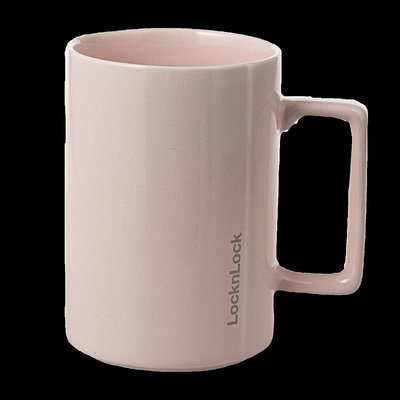 樂扣樂扣陶瓷杯馬克杯男生茶杯官方杯子家用情侶咖啡水杯大容量女