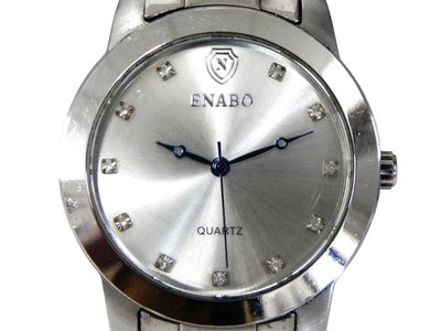 石英錶 [ENABO K068G] 英納伯 都會時尚錶[銀白面]計時/時尚/軍/日本錶