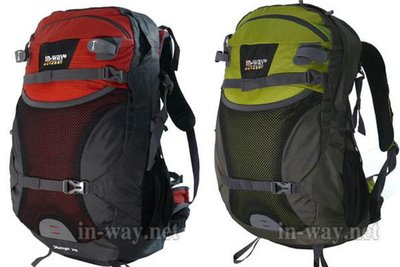挪威品牌INWAY 登山背包  自助旅行背包 自行車背包 水袋背包 透氣網架背負系統 Mango28