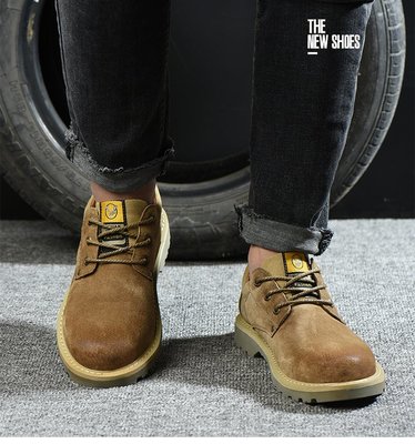 FuNFang_勞工安全鞋 男性工作防壓防撞優質安全鞋 皮質安全鞋